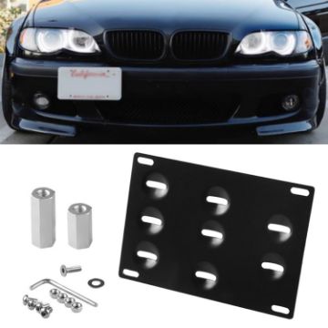 BMW F Series Front Bumper Tow Hook License Plate Bracket - 1