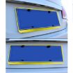 Yellow Aluminum License Plate Frames - 2 PCS - 5