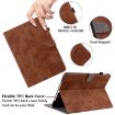 Nokia T10 Tablet Case - Brown Tiger Pattern PU - 5