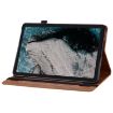 Brown Leather Tablet Case for Nokia T20 10.4 2021 - Skin Feel Solid Color Zipper - 4