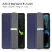 Nokia T20 Three-folding Holder Leather Tablet Case - Dark Blue - 7