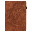 Nokia T10 Peacock Embossed Leather Tablet Case - Brown - 2
