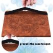 Nokia T10 Peacock Embossed Leather Tablet Case - Brown - 5
