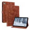 Nokia T10 Lily Embossed Leather Tablet Case - Brown - 1