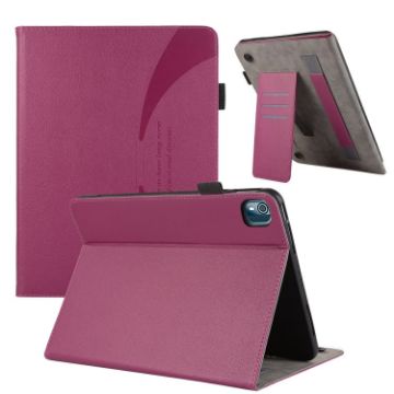Nokia T10 8.0 Litchi Texture Leather Tablet Case - Purple - 1