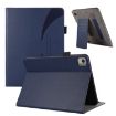 Nokia T21 10.4 2022 Litchi Leather Tablet Case - Dark Blue - 1