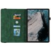 Nokia T20 Butterfly Flower Leather Tablet Case - Green - 3