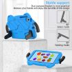 Nokia T20 10.36 2021 Tablet Case - Shockproof Hard PC - Sky Blue+Black - 4