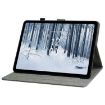 Nokia T21 Tiger Pattern Flip Leather Tablet Case - Dark Green - 4