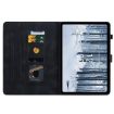 Nokia T10 Lily Embossed Leather Tablet Case - Black - 4