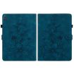 Nokia T20 10.4 2021 Lily Embossed Leather Tablet Case - Dark Blue - 3