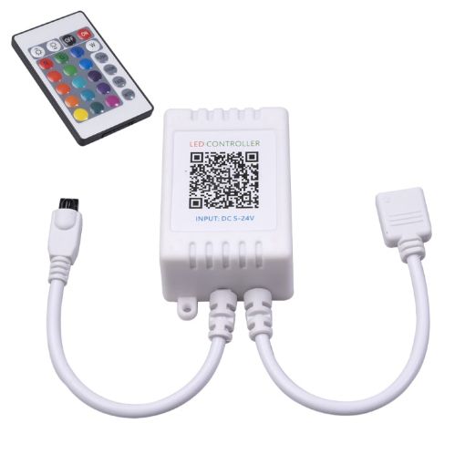 Bluetooth LED RGB Controller with Remote - JH-RGB02 - White - 1
