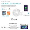 RGB LED Controller Dimming Toning WiFi Control - Light Belt Controller - 5