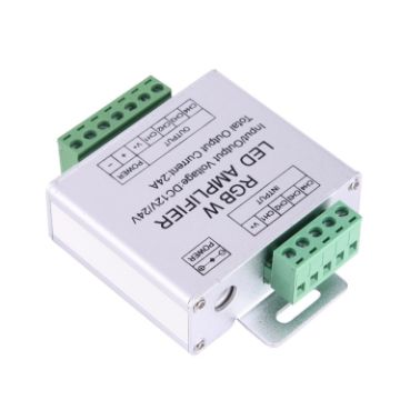 RGBW Amplifier LED Controller, DC 12-24V - Aluminum Shell - 1
