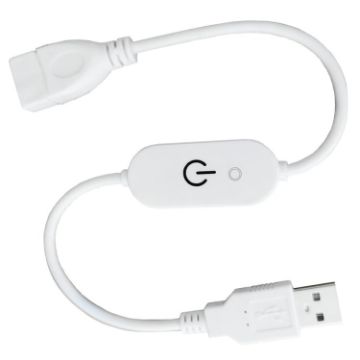 JUNSUNMAY USB LED Touch Dimmer Switch Controller 30cm White - 1