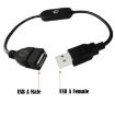 JUNSUNMAY USB LED Touch Dimmer Switch Controller 30cm Black - 3