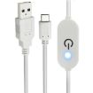 JUNSUNMAY Type-C to USB LED Dimmer Switch Controller - 1m White - 1