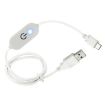 JUNSUNMAY Type-C to USB LED Dimmer Switch Controller - 1m White - 2