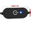 JUNSUNMAY Type-C to USB LED Dimmer Switch Controller, 1m Black - 3