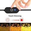 JUNSUNMAY Type-C to USB LED Dimmer Switch Controller, 1m Black - 5