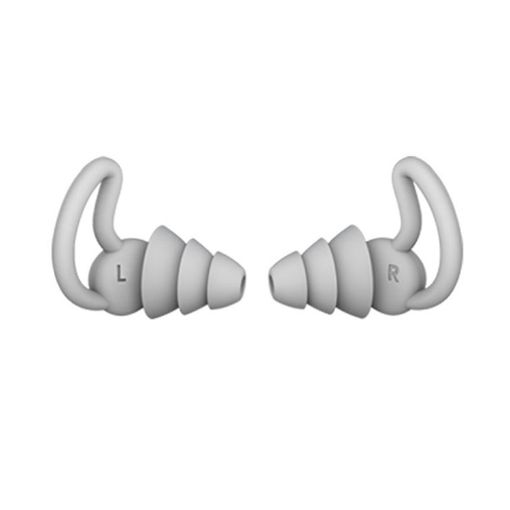 iMeBoBo A1 Shark Fin Nano Silicone Earplugs, Three Layer Grey - 1