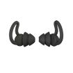 iMeBoBo A1 Shark Fin Nano Silicone Earplugs - Two Layer Black - 1