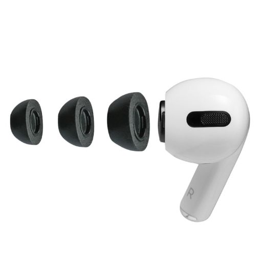 Slow Rebound Foam Earmuffs for AirPods Pro - Size M - Black - 1