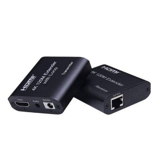 HDMI to RJ45 120m Network Extender - 4K HD - US Plug - 1