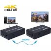HDMI to RJ45 Ethernet Cable Extender 100m - 4K HD Signal Amplifier - EU Plug - 3