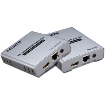 HDMI Single Cable 120m Transmitter/Receiver Extender 4K HD Transmitter - 1