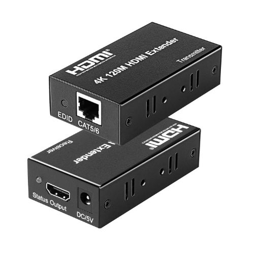 4K HDMI to RJ45 Network Extender - 120m Distance (US Plug) - 1