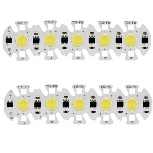 5 PCS COB LED Light Chip AC 220V LED Bulb Light (3W Cold White) - 1