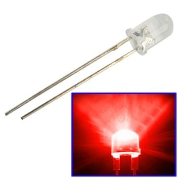 1000 PCS 5mm Red Light Water Clear LED Lamp - 1
