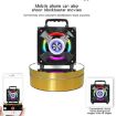 12cm 360 Degree Rotating Turntable Matte Electric Display Stand White - 5