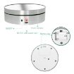 12cm 360 Degree Rotating Turntable Matte Electric Display Stand White - 9