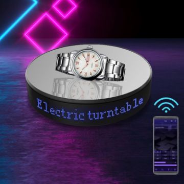 Intelligent Electric Rotating Turntable Mirror Display Stand (Blue Light) - 1