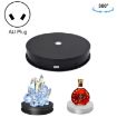 30cm Electric Rotating Turntable Display Stand LED Light Video Shooting Props - 1