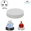 30cm Electric Rotating Turntable Display Stand LED Light UK Plug - 1