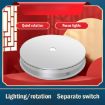30cm Electric Rotating Turntable Display Stand LED Light UK Plug - 3