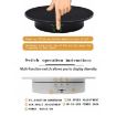 20cm USB Electric Rotating Turntable Display Stand - Black Base Black Velvet - 4
