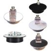 25cm USB Power Rotating Display Stand Turntable - Silver Mirror - 2