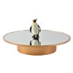 25cm USB Power Rotating Display Stand Turntable - Golden Mirror - 1