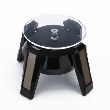 High-Footed UFO Solar 9cm 360 Rotating Display Stand Turntable - 1