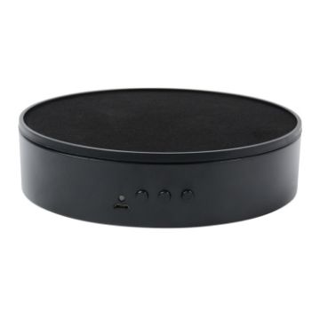 Adjustable Speed Rotating Display Stand Turntable (Black Velvet) - 1