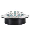 20cm Two-Way Turntable Display Stand - Black Mirror - 1