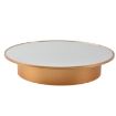 20cm Mirror Two-way Turntable Display Stand - Gold - 1