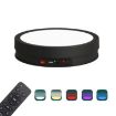 22cm Colorful LED Light Electric Rotating Display Stand Turntable - 1