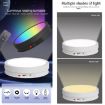 22cm Colorful LED Light Electric Rotating Display Stand Turntable - 3