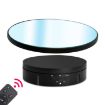 22cm Mirror Rotating Display Stand with Remote Control (Black) - 1