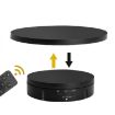 2 In 1 Charging Turntable Jewelry Display Stand, Black Remote Control - 1